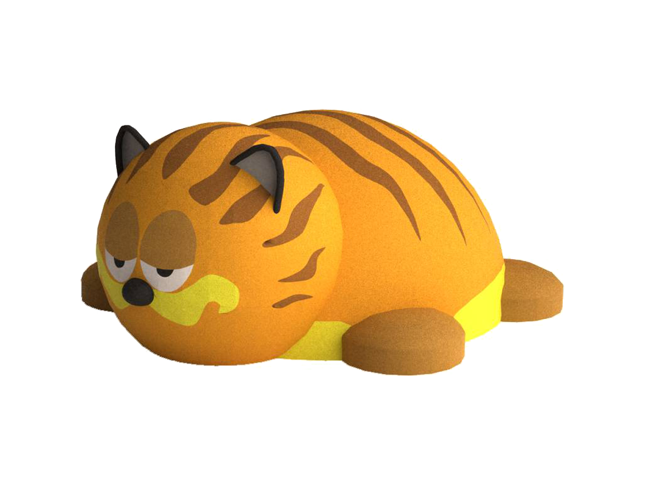 3D gumiburkolatú cicus