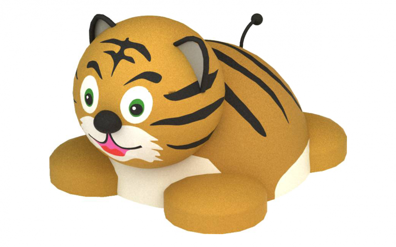 3D gumiburkolatú mini tigris