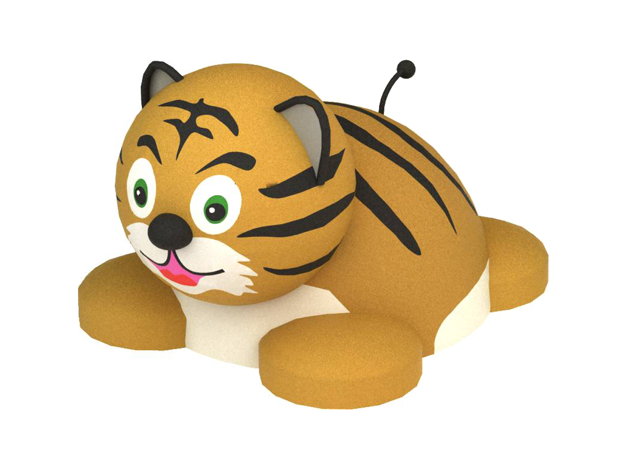 3D gumiburkolatú mini tigris
